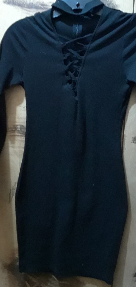 Black mini dress
